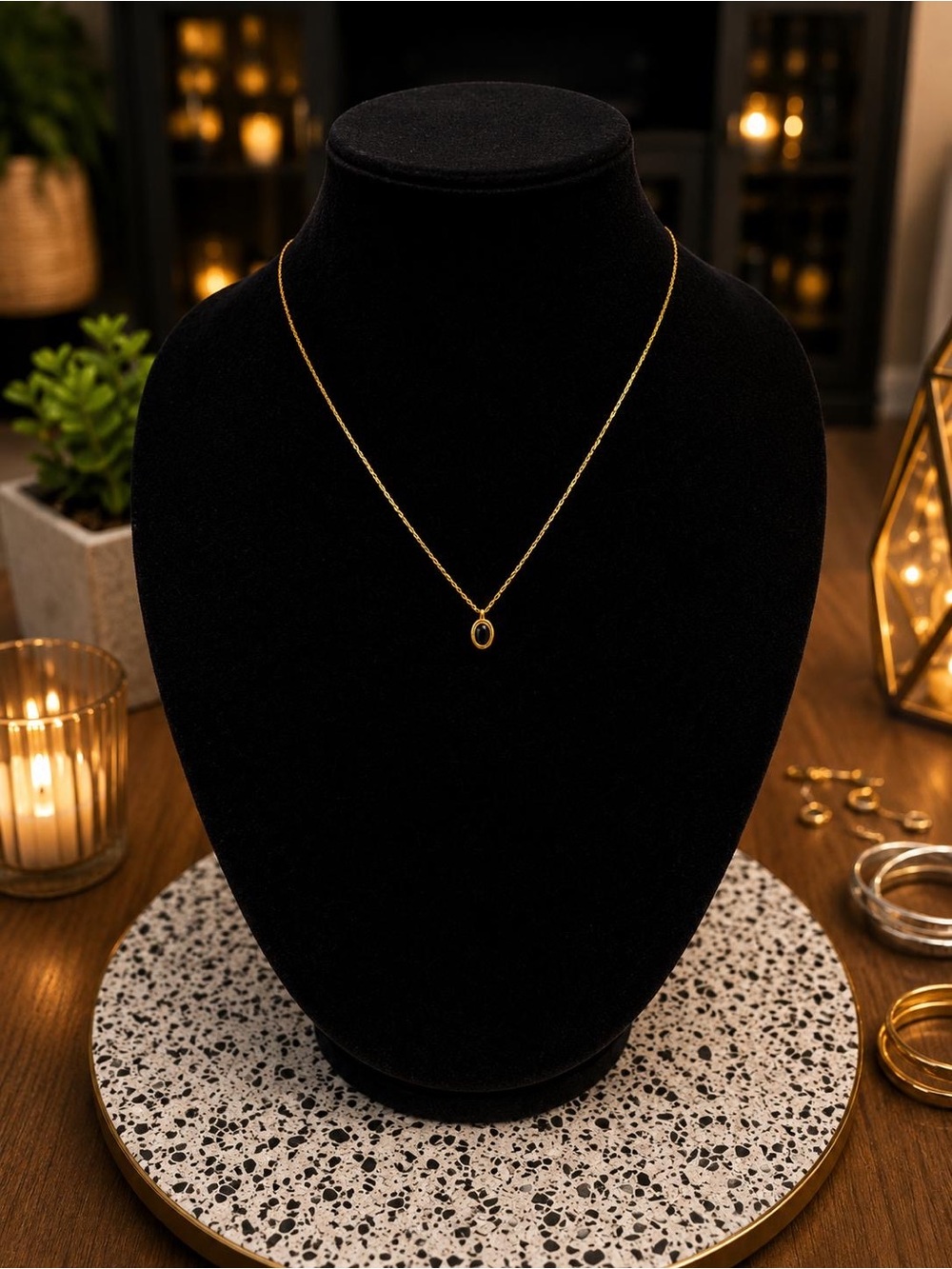 Delicate Gold Pendant Necklace for Women - Minimal Everyday Jewelry